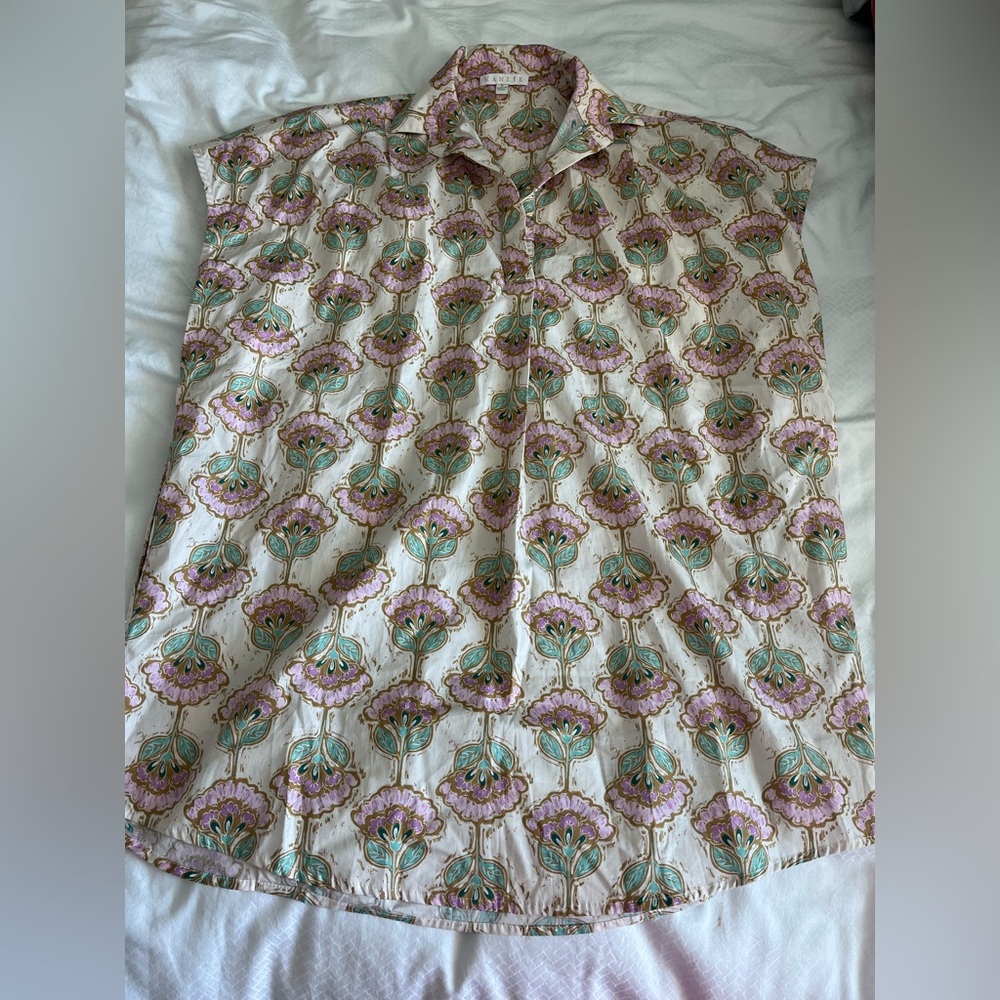 Karlie Cream Mini Dress with Pink and Teal Floral Print